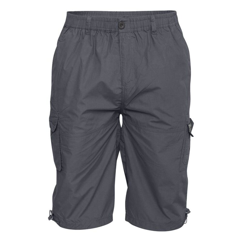 Duke Mens D555 Mason Kingsize Cargo Shorts / Gray